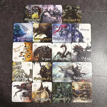 FFXIV 에오르제아 카페 코스터 야만신 세트