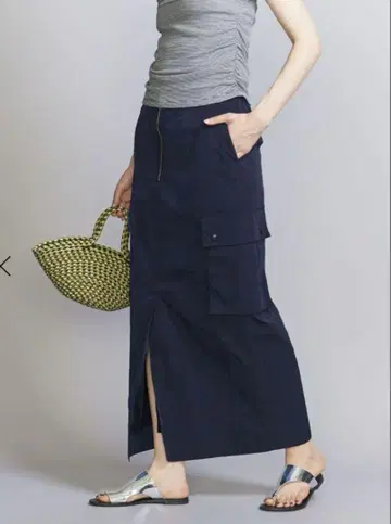 새상품급 BEAUTY&YOUTH 나일론 빈티지 카고 스커트 S