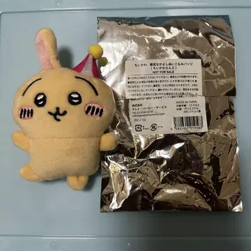 치이카와 토끼 판촉 사이좋은 봉제인형 배지 치이카와 랜드