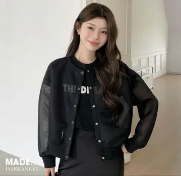 다크 엔젤 시어 골판지 자켓 블랙 미사용