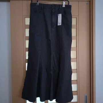 GU 그레이 롱 스커트 XXL