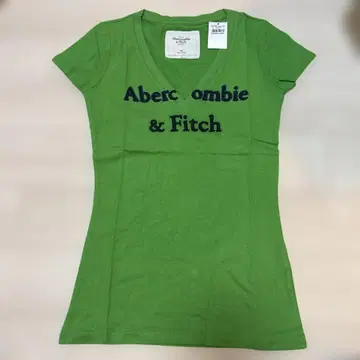 Abercrombie & Fitch 그린 V넥 티셔츠 XS