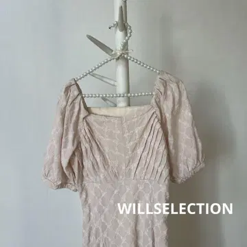 WILLSELECTION 티어드 플레어 슬리브 반팔 원피스