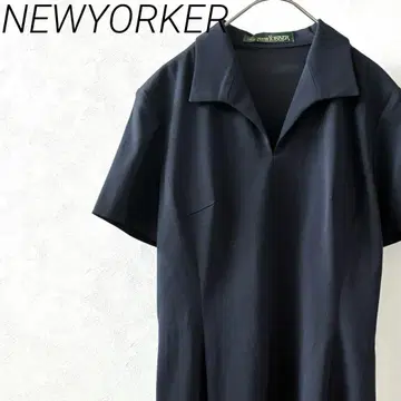 NEWYORKER 무릎 기장 원피스 셔츠 원피스 V넥 예쁜 스타일