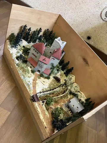 서양풍 성 디오라마 케이스 포함