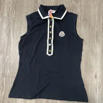 MONCLER 슬리브리스 피케 셔츠 새상품급