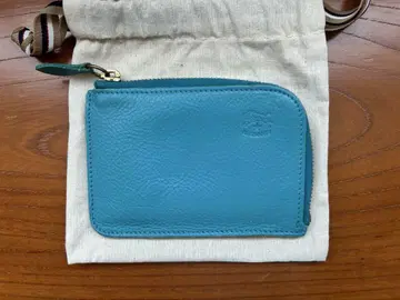 일비종떼 터콰이즈 가죽 코인 케이스