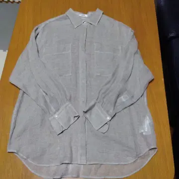 LESAGE 100% 린넨 베이지 긴팔 셔츠
