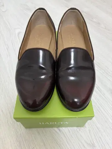 HARUTA 오페라 슈즈 브라운 24cm