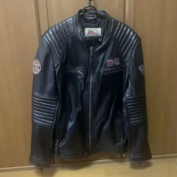 CN Plopanss 천연 가죽 블랙 라이더 자켓 XXXL