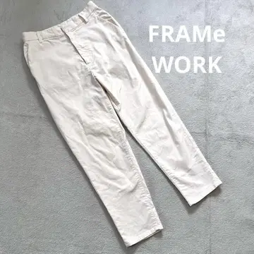 FRAMeWORK 프레임워크 치노 팬츠 테이퍼드 팬츠 아이보리 S