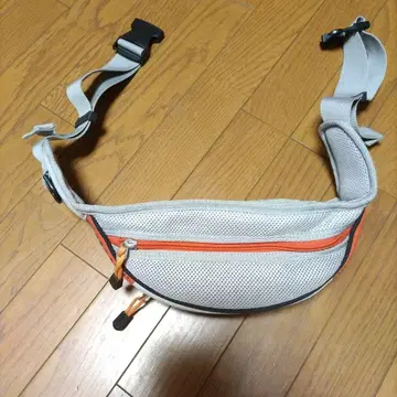 Nike 메쉬 바디백 그레이/오렌지