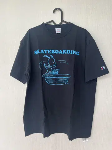 Champion 스케이트보드 티셔츠 L 네이비