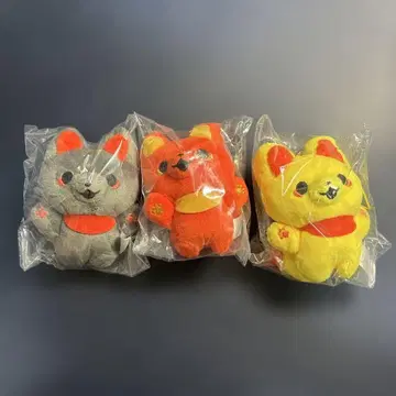 신령님 여우와 샐러리맨 봉제 인형 가챠가챠 베니 킨 쿠로