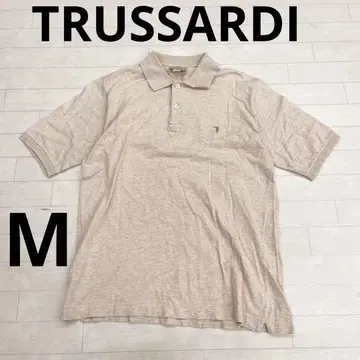 유162 TRUSSARDI 반팔 피케 셔츠 베이지 트루사르디