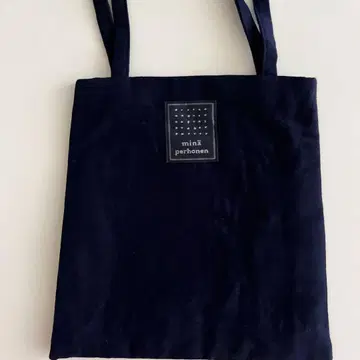 미사용 mina perhonen 미니 백 나비 자수 토트백 네이비