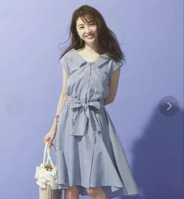 WILLSELECTION 스트라이프 셔츠 원피스