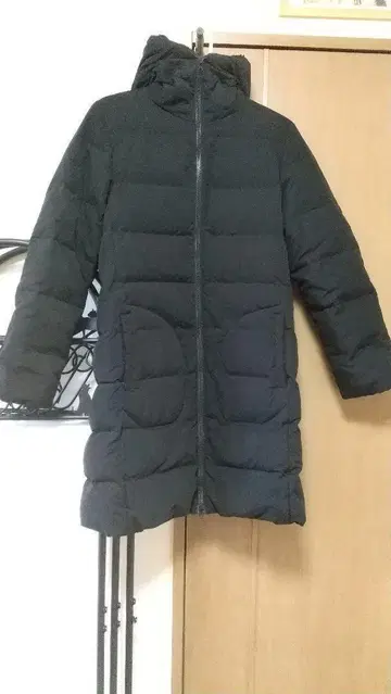 USED McREGOR 후드 부착 블랙 다운 자켓 a0169