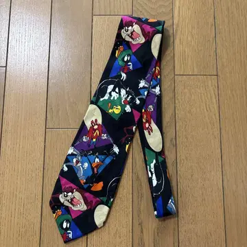 90년대 vintage 넥타이 looneytunes 애니메이션 캐릭터