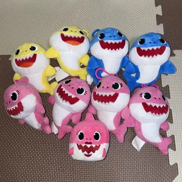 베이비샤크 봉제 인형 9개 세트