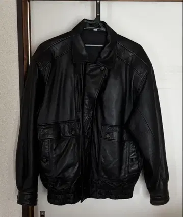 leather bomber jacket 가죽 자켓 A-2 양가죽 90s