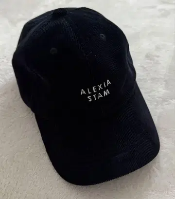 ALEXIA STAM 알렉시아 스탬 코듀로이 캡 블랙