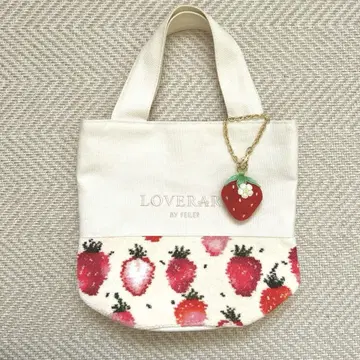 페일러 스트로베리 도트 토트백 아이보리
