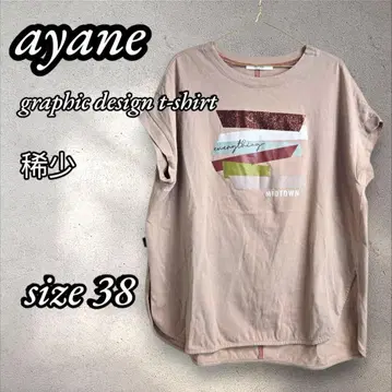 희귀! ayane 아얀 그래픽 디자인 T셔츠 BASE