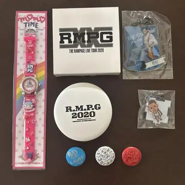 R.M.P.G 2020 LED 거울 캔뱃지 키링 세트