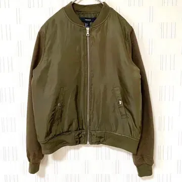 FOREVER21 포에버21 MA-1 밀리터리 자켓 카키 새상품급