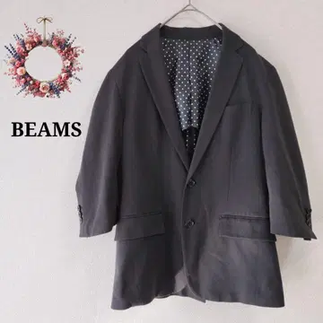 빔즈 포멀 자켓 안감 도트 코튼 테일러드 수트 M