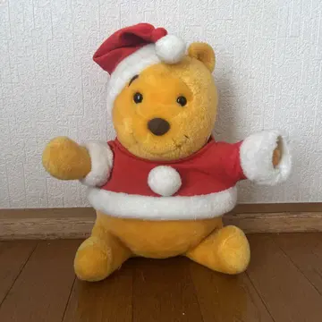 레트로! 곰돌이 푸 봉제 인형 산타 디즈니 푸우