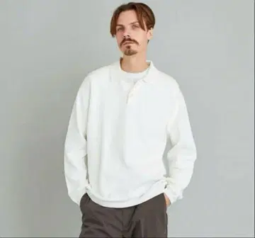 Steven Alan 21ss LONG SLEEVE POLOSHIRT