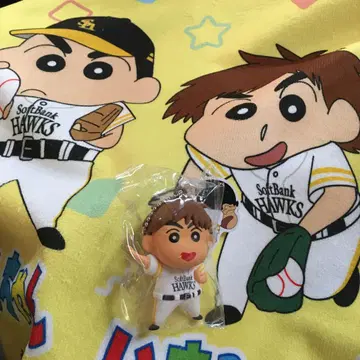 소프트뱅크 호크스 이마미야 & 타월과 마스코트 약 15cm
