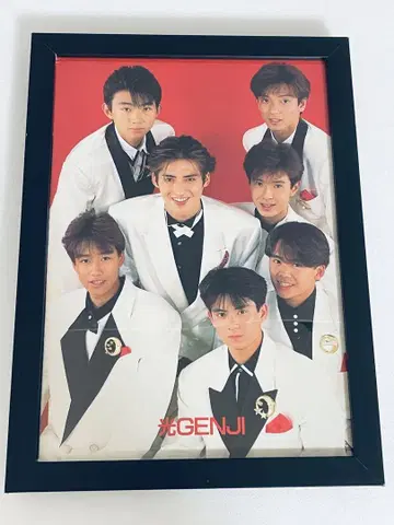 [레어] 빛 GENJI 키리누키 B5 액자 포함 포스터풍 쇼와 아이돌