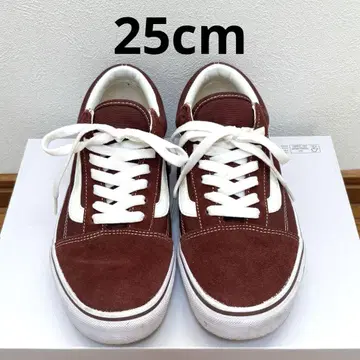 VANS 반스 올드스쿨 스웨이드 와인 레드 팥색 25cm