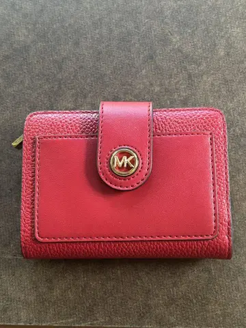 MICHAEL KORS 가죽 반지갑 레드