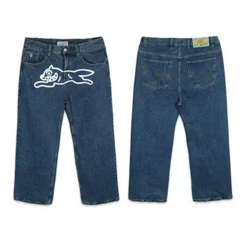 bbc ice cream running dog denim pants