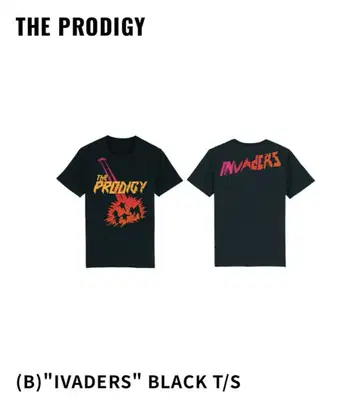theprodigy (B) 'IVADERS' BLACK T/S M 사이즈