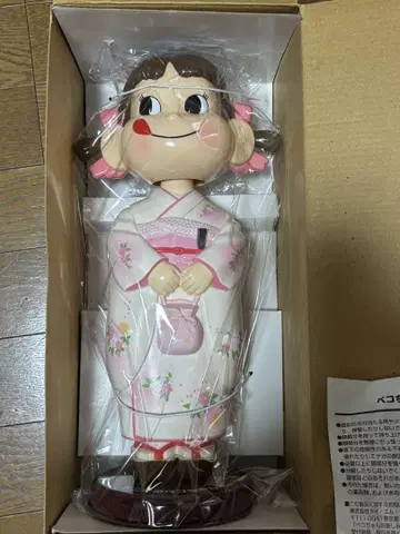 후지야 흔들리는 페코짱 인형 기모노 화이트
