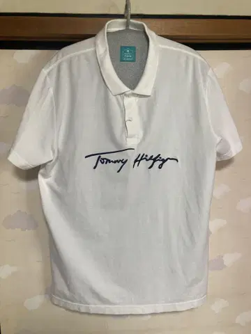 TOMMY HILFIGER 화이트 피케 셔츠 L