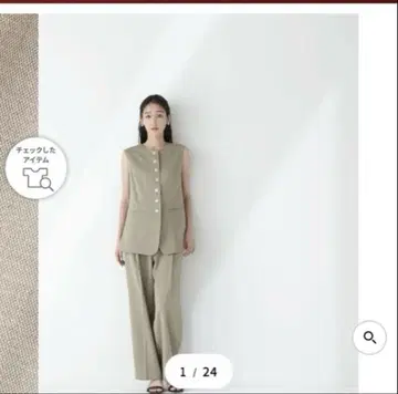 [새상품] 내추럴 뷰티 베이직 린넨 라이크 팬츠