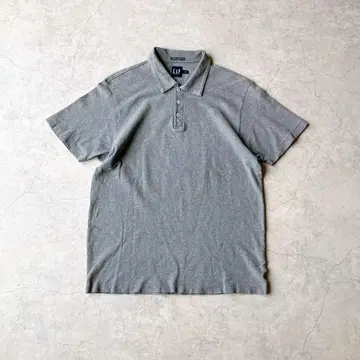 00s gap 스트레치 피케 셔츠 회색 구제 의류