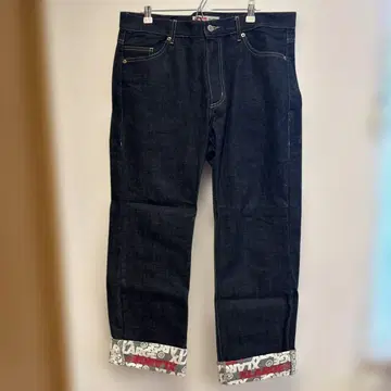 XLARGE 다크 블루 데님 롤업