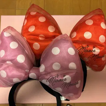 Disney 머리띠 미니 빨간색 핑크