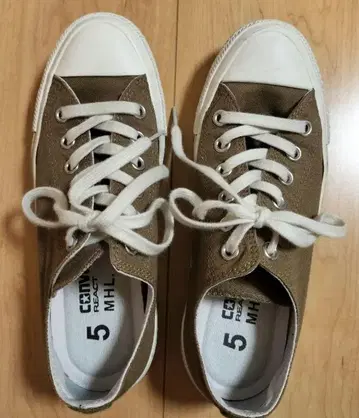 CONVERSE MHL 로우컷 스니커즈 사이즈 24 카키
