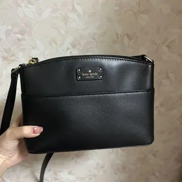 kate spade 블랙 가죽 숄더백