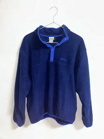 80s llbean 네이비 플리스 자켓