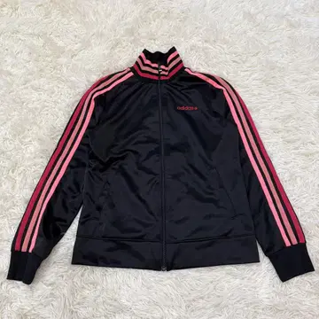 adidas 아디다스 트랙 자켓 S 사이즈 블랙 핑크