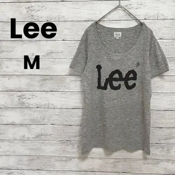 [Lee] Lee 티셔츠 (M) 로고 그레이 얇은 소재 귀여운